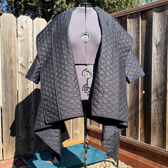 Carla Rockmore Collection Regular Asymmetric Quilted Coat - Picture 3 of 6